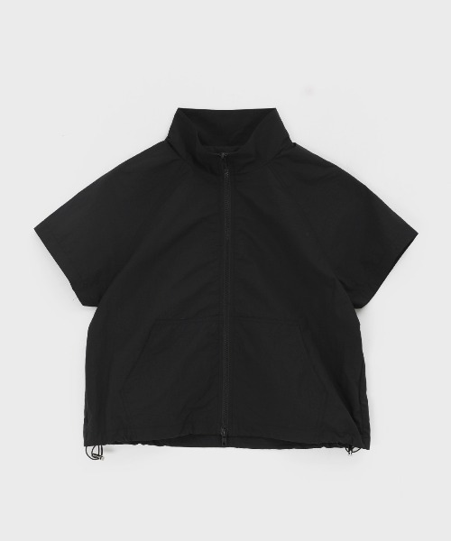 BLACKUP（ブラックアップ）の「[MADE] シュビアサマー半袖ウィンドブレーカー（ナイロンジャケット・レディース・ブラック/ライトグレー/ホワイト・FREE）」の13枚目の写真