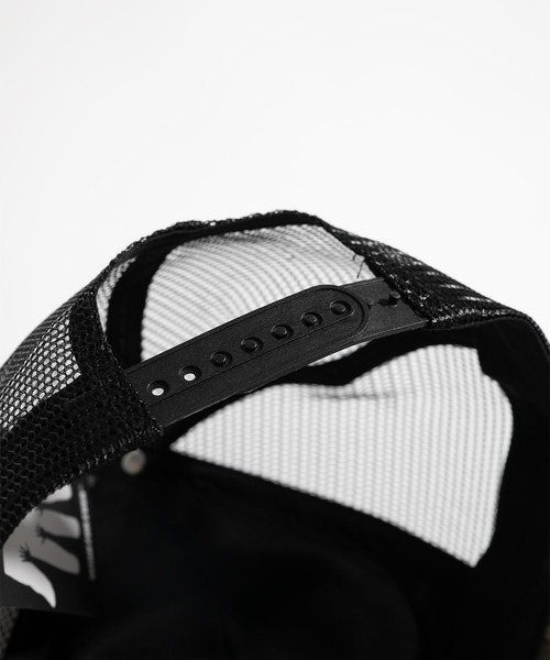 WISH FOR EVER（ウィッシュフォーエバー）の「HEART DESIGN MESH CAP / ハートデザインメッシュキャップ（キャップ・メンズ・ブラック/カーキ/ピンク・FREE）」の8枚目の写真