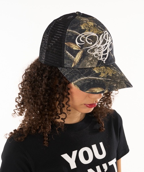 ELLE Shop15限定 ハート型装飾付きキャップ HEART DESIGN MESH CAP / ハートデザインメッシュキャップ