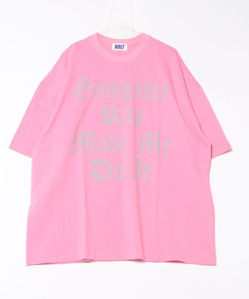 a.p.o.v.（エーピーオービー）の「a.p.o.v. ギャングスタロゴデザインプリントオーバーサイズTシャツ（Tシャツ/カットソー・メンズ・ピンク/ブラック/ホワイト・ONESIZE）」の8枚目の写真