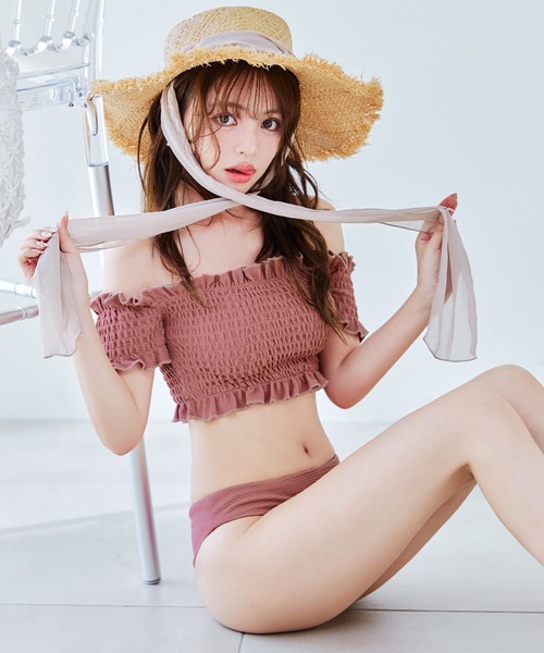 sugar nine（シュガーナイン）の「シャーリングオフショルビキニ 2点