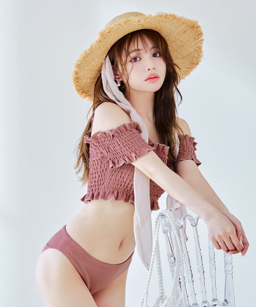sugar nine（シュガーナイン）の「シャーリングオフショルビキニ 2点