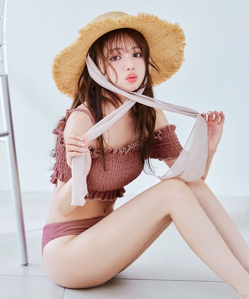 sugar nine（シュガーナイン）の「シャーリングオフショルビキニ 2点