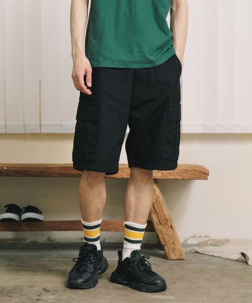 ROOPTOKYO（ループトウキョウ）の「TWILL CARGO SHORT PANTS カーゴショーツ（カーゴパンツ・メンズ・カーキ/ブラック・L/M）」の3枚目の写真
