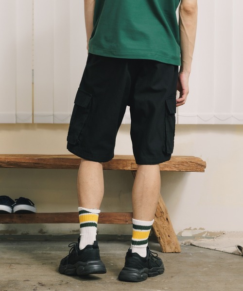ROOPTOKYO（ループトウキョウ）の「TWILL CARGO SHORT PANTS カーゴショーツ（カーゴパンツ・メンズ・カーキ/ブラック・L/M）」の5枚目の写真