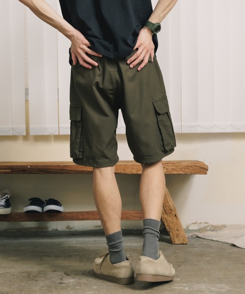 ROOPTOKYO（ループトウキョウ）の「TWILL CARGO SHORT PANTS カーゴショーツ（カーゴパンツ・メンズ・カーキ/ブラック・L/M）」の12枚目の写真