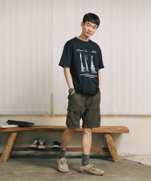 ROOPTOKYO（ループトウキョウ）の「TWILL CARGO SHORT PANTS カーゴショーツ（カーゴパンツ・メンズ・カーキ/ブラック・L/M）」の13枚目の写真