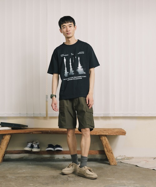 ROOPTOKYO（ループトウキョウ）の「TWILL CARGO SHORT PANTS カーゴショーツ（カーゴパンツ・メンズ・カーキ/ブラック・L/M）」の14枚目の写真