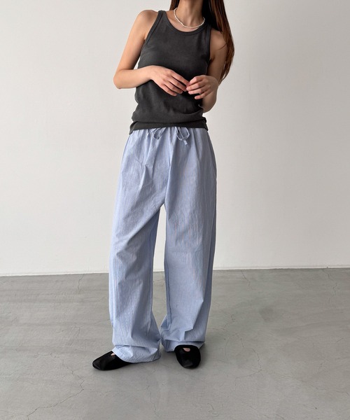 CANAL JEAN(キャナルジーン)の「El mar ピグメントタンクトップ(タンクトップ・レディース・ベージュ/チャコールグレー・ONE SIZE)」の5枚目の写真