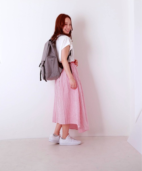 anello（アネロ）の「アネロ anello #AT-H1151 杢調 フラップリュック（バックパック/リュック・レディース・スモークピンク/ブラック/グレー/ネイビー・FREE）」の9枚目の写真