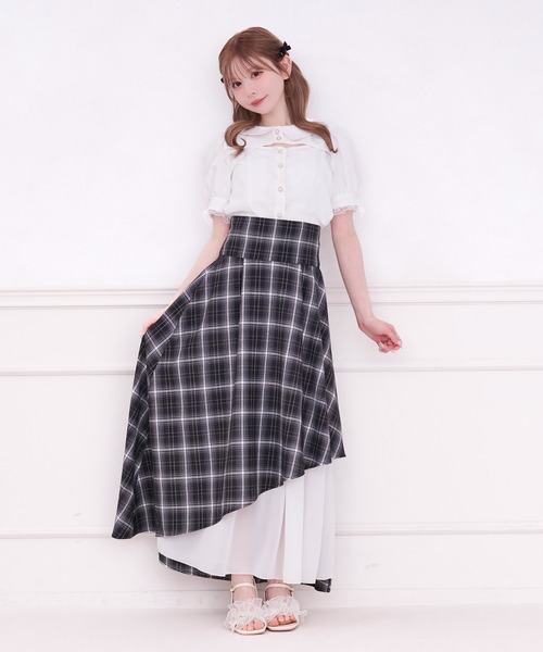 apres jour(アプレジュール)の「【SET着用可能】フロントオープン襟付きブラウス(シャツ/ブラウス・レディース・ホワイト/ブラック/ブラウン系その他/ブラック系その他・X-LARGE/フリー)」の6枚目の写真