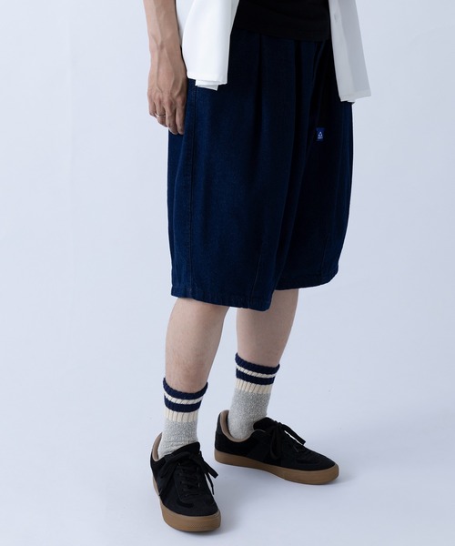 GERRY（ジェリー）の「【GERRY】タックワイドショートパンツ079860（その他パンツ・メンズ・カーキ/ブルー/ベージュ/ネイビー/パープル・L/M/LL/S）」の3枚目の写真