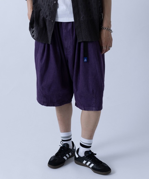 GERRY（ジェリー）の「【GERRY】タックワイドショートパンツ079860（その他パンツ・メンズ・カーキ/ブルー/ベージュ/ネイビー/パープル・L/M/LL/S）」の6枚目の写真