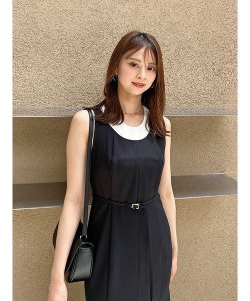 【未使用・タグ付】 SNIDEL スナイデル 23SS レイヤード ワンピース SNIDEL（スナイデル）の「タックレイヤードワンピース