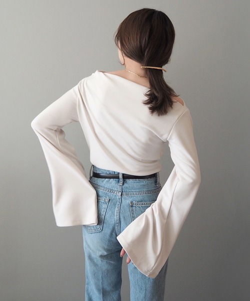 PLEATS PLEAS 長袖ラグラン フレアスリーブ トップス PLEATS PLEAS 長袖ラグラン フレアスリーブ トップス PLEATS PLEASE