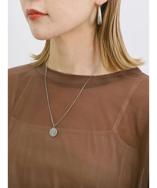 Samansa Mos2 blue（サマンサモスモスブルー）の「◎シアープルオーバー（Tシャツ/カットソー・レディース・ブラウン/オフホワイト/ブラック・F）」の19枚目の写真