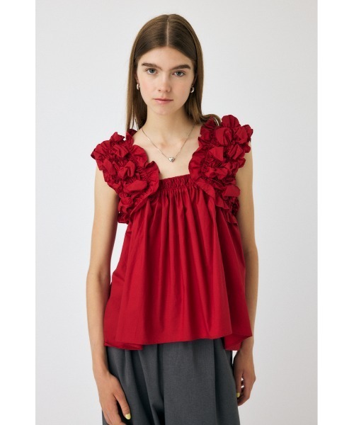 MOUSSY（マウジー）の「SHOULDER FRILLS トップス（シャツ