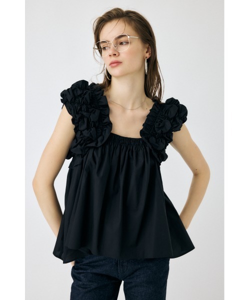 MOUSSY（マウジー）の「SHOULDER FRILLS トップス（シャツ