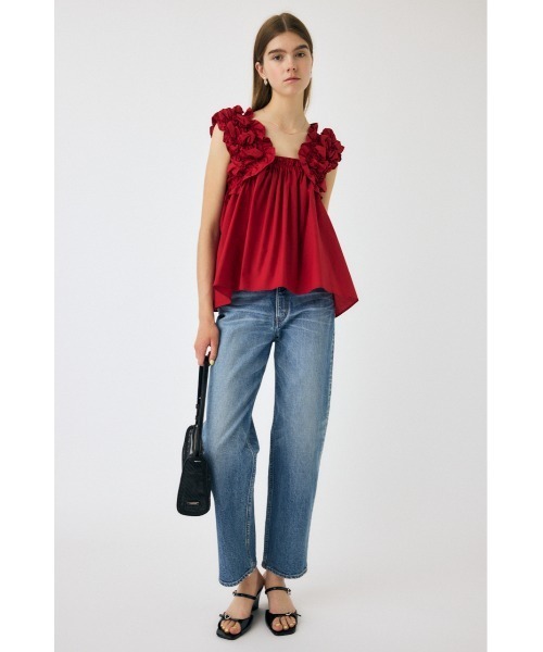 moussy SHOULDER FRILL ブラウス　ホワイト 2025年最新】Shoulder frill ブラウス moussyの人気アイテム