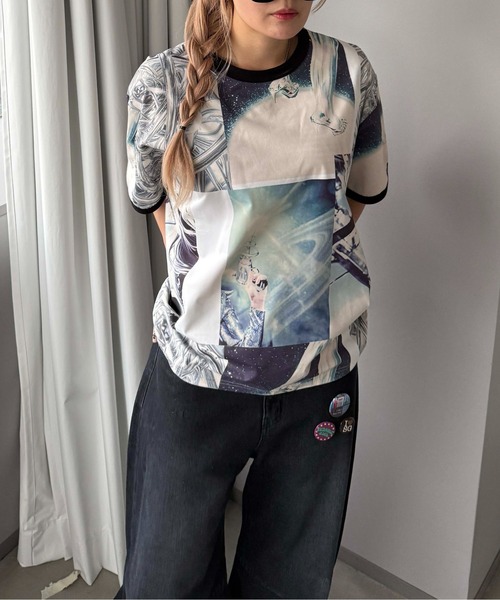 Tシャツ・カットソー teket Drying Stripe Tee 5FT2256 teket(テケット) Tシャツ・カットソー(レディース) - 海外通販の