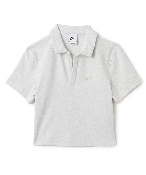 NIKE(ナイキ)の「NIKE AS W NSW ESSNTL SS POLO CRP TO / ナイキ ウィメンズ NSW エッセンシャル S/S ポロ 【SP】(ポロシャツ・レディース・ホワイト・M/S/XS)」の4枚目の写真