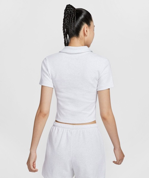 NIKE(ナイキ)の「NIKE AS W NSW ESSNTL SS POLO CRP TO / ナイキ ウィメンズ NSW エッセンシャル S/S ポロ 【SP】(ポロシャツ・レディース・ホワイト・M/S/XS)」の9枚目の写真