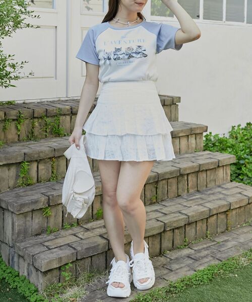ラグランネコチャンTシャツ セール】ラグランネコチャンTシャツ（Tシャツ/カットソー