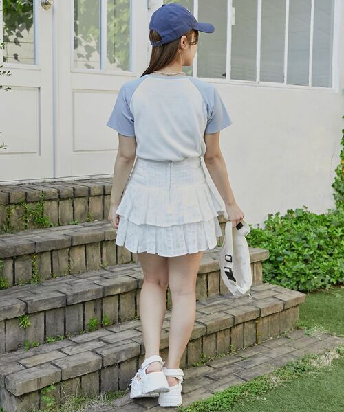 MAJESTIC LEGON（マジェスティックレゴン）の「ラグランネコチャンTシャツ（Tシャツ/カットソー・レディース・ブルー系その他2/ブルー系その他4/ホワイト系その他2・MEDIUM）」の16枚目の写真