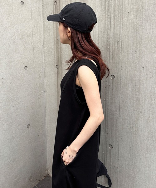 ISOOK（アイスー）の「【ISOOK / アイスー】レイヤード風オールインワン / コンビネゾン ジャンプスーツ パンツ 重ね着 アメスリ タンクトップ  ZOZOTOWN限定（つなぎ/オールインワン・レディース・ブラック/ベージュ・FREE）」の19枚目の写真