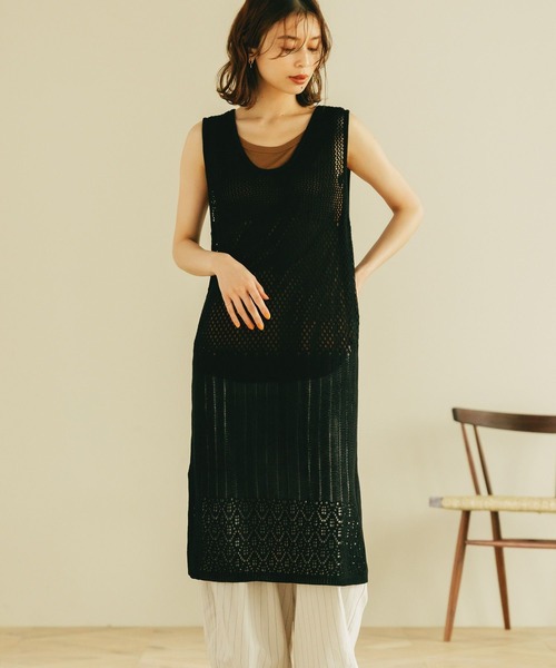新品タグ付きkaymeクリオネニットワンピース現行品 CLEARANCE-SALE ラメ サマーニット ワンピース HUIT 全3色