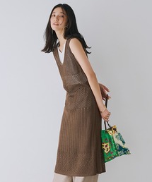 studio CLIP | 透かし編みベストニットワンピース(ワンピース)