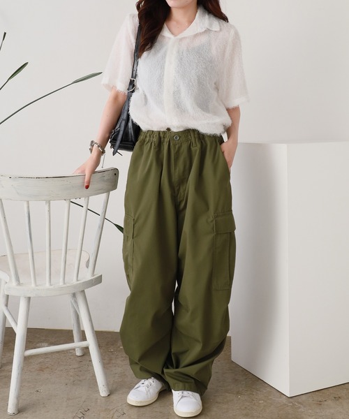 ROOPTOKYO（ループトウキョウ）の「シャギー ショートスリーブシャツ（シャツ/ブラウス・メンズ・ホワイト/ブルー/ブラック・M/L）」の12枚目の写真