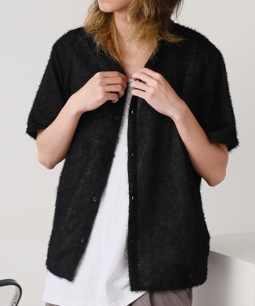 ROOPTOKYO（ループトウキョウ）の「シャギー ショートスリーブシャツ（シャツ/ブラウス・メンズ・ホワイト/ブルー/ブラック・M/L）」の15枚目の写真