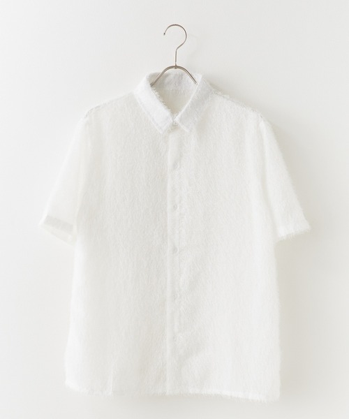 ROOPTOKYO（ループトウキョウ）の「シャギー ショートスリーブシャツ（シャツ/ブラウス・メンズ・ホワイト/ブルー/ブラック・M/L）」の9枚目の写真