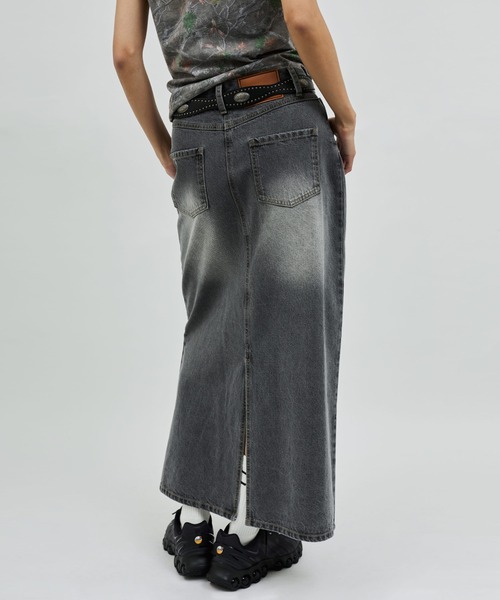 atmos pink(アトモスピンク)の「atmos pink Damaged Long Skirt / アトモス ピンク ダメージ ロング スカート(スカート・レディース・ブルー/ブラック・M/S)」の17枚目の写真