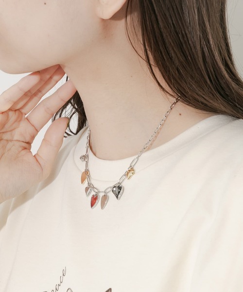 SMELLY（スメリー）の「メタルハートチャームネックレス（ネックレス・レディース・シルバー系その他・-）」の3枚目の写真