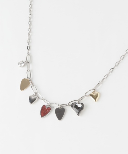 SMELLY（スメリー）の「メタルハートチャームネックレス（ネックレス・レディース・シルバー系その他・-）」の4枚目の写真
