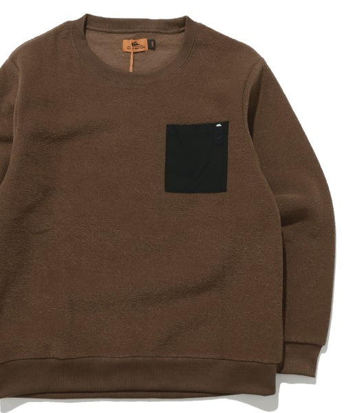 KRIFF MAYER Kid's Collection(クリフメイヤーキッズコレクション)の「【ふんわり裏起毛】かるポカポケクルー(スウェット・キッズ・レッド/ブラウン/サンドベージュ/カーキ/ブラック・140/170/160/150/130/120)」の3枚目の写真