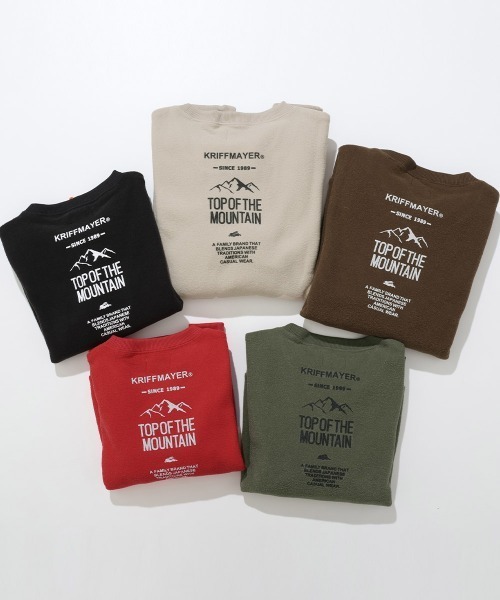 KRIFF MAYER Kid's Collection(クリフメイヤーキッズコレクション)の「【ふんわり裏起毛】かるポカポケクルー(スウェット・キッズ・レッド/ブラウン/サンドベージュ/カーキ/ブラック・140/170/160/150/130/120)」の15枚目の写真