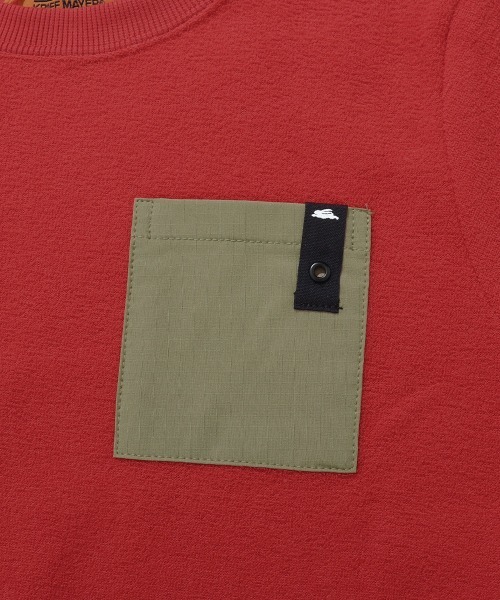 KRIFF MAYER Kid's Collection(クリフメイヤーキッズコレクション)の「【ふんわり裏起毛】かるポカポケクルー(スウェット・キッズ・レッド/ブラウン/サンドベージュ/カーキ/ブラック・140/170/160/150/130/120)」の8枚目の写真