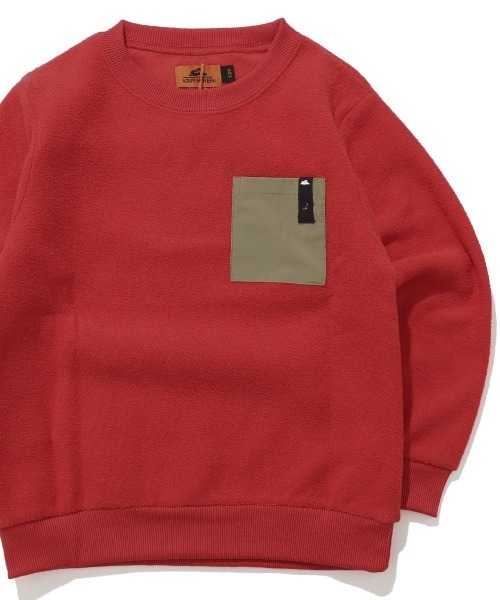 KRIFF MAYER Kid's Collection(クリフメイヤーキッズコレクション)の「【ふんわり裏起毛】かるポカポケクルー(スウェット・キッズ・レッド/ブラウン/サンドベージュ/カーキ/ブラック・140/170/160/150/130/120)」の16枚目の写真