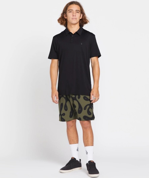 VOLCOM Hazard Pro Polo Short Sleeve — поло с защитой от UV, быстросохнущее