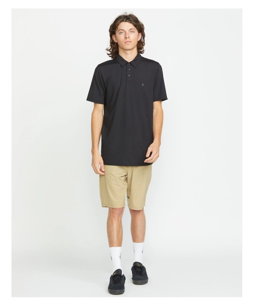 VOLCOM(ボルコム)の「【VOLCOM/ボルコム】Hazard Pro Polo Short Sleeve/抗菌速乾UVケア半袖ポロシャツ(ポロシャツ・メンズ・ブラック・LARGE/MEDIUM/SMALL/X-LARGE)」の3枚目の写真
