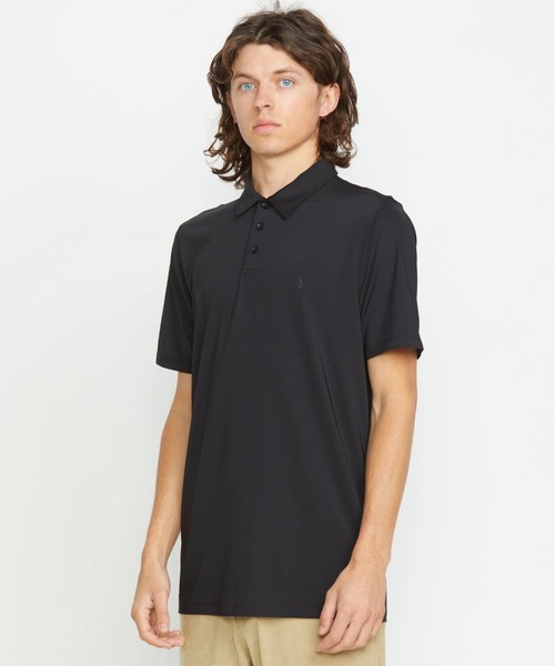 VOLCOM(ボルコム)の「【VOLCOM/ボルコム】Hazard Pro Polo Short Sleeve/抗菌速乾UVケア半袖ポロシャツ(ポロシャツ・メンズ・ブラック・LARGE/MEDIUM/SMALL/X-LARGE)」の2枚目の写真