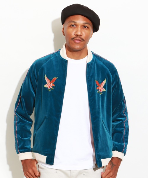 ROTAR（ローター）の「Drunken Bastard Velveteen Skajan（スカジャン・メンズ・グリーン/ブラック/ブルー・X-LARGE/LARGE/MEDIUM）」の5枚目の写真