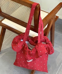 Nia（ニア）の「Nia(ニア)/フラワードット　ボリュームフリル　トートバッグ（トートバッグ）」