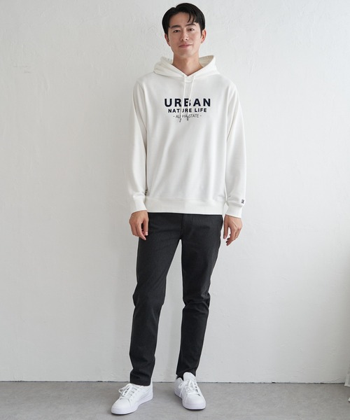 ikka(イッカ)の「URBAN NATURE LIFE アーバンネイチャーライフ スウェットプルパーカ(パーカー・メンズ・ホワイト/ブラック・XL/L/M/S)」の12枚目の写真