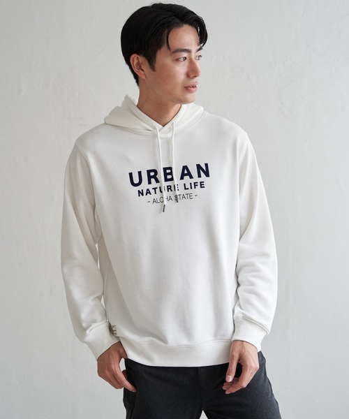 ikka(イッカ)の「URBAN NATURE LIFE アーバンネイチャーライフ スウェットプルパーカ(パーカー・メンズ・ホワイト/ブラック・XL/L/M/S)」の13枚目の写真