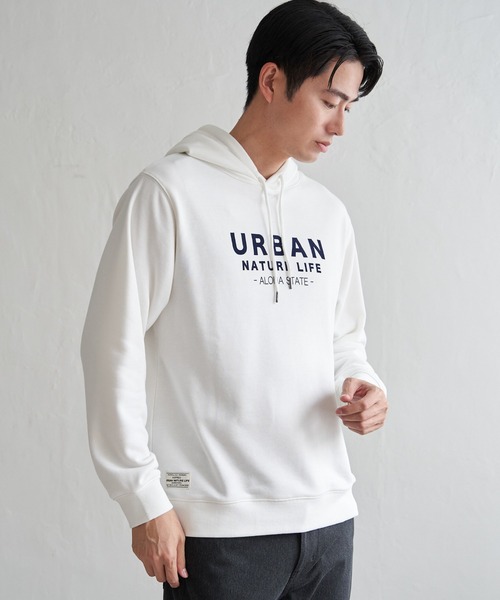 ikka(イッカ)の「URBAN NATURE LIFE アーバンネイチャーライフ スウェットプルパーカ(パーカー・メンズ・ホワイト/ブラック・XL/L/M/S)」の14枚目の写真