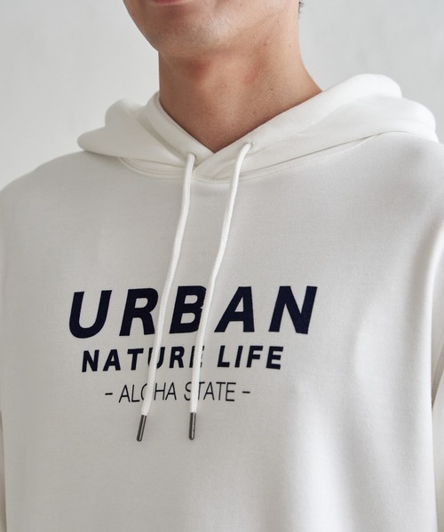 ikka(イッカ)の「URBAN NATURE LIFE アーバンネイチャーライフ スウェットプルパーカ(パーカー・メンズ・ホワイト/ブラック・XL/L/M/S)」の18枚目の写真